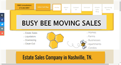 Desktop Screenshot of busybeemovingsales.com