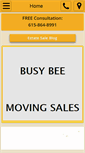 Mobile Screenshot of busybeemovingsales.com